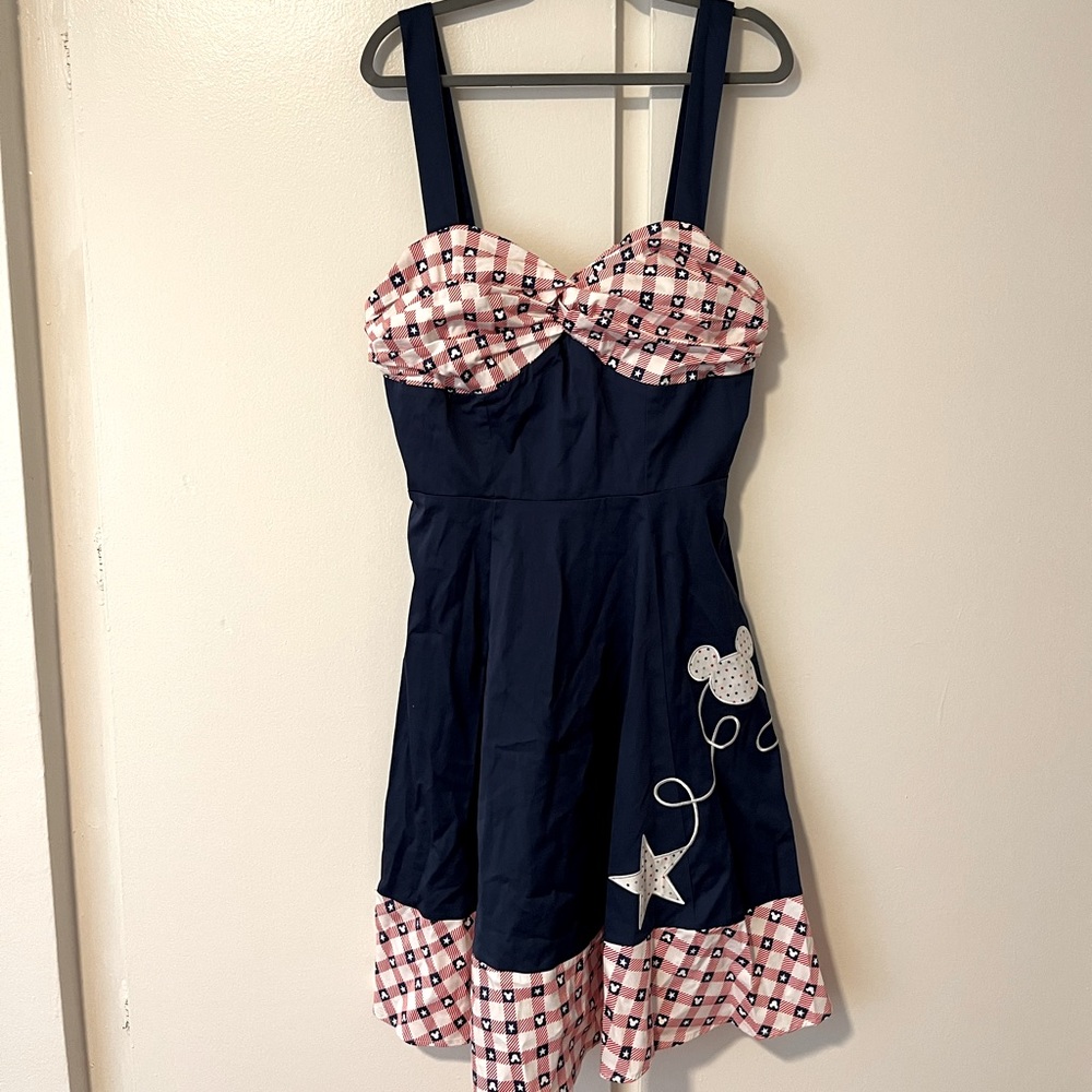 NWT! “All American Girl” Mickey Mouse Swing Dress! Official Disney Dress Shop!